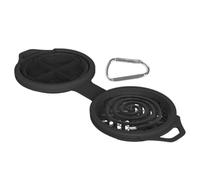 Soporte de bobina para exteriores, silicona voladora repelled Burner Tray, soporte de incendio portátil con carabiner para acampar, pescar, hiking, y taza Control Solutions