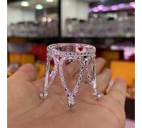 Soporte de bola de cristal de metal con forma de corona para escritorio, decoración del hogar, accesorios de fotografía, apto para bolas de 4 a 5 cm