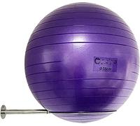 Soporte de bola de ejercicio de acero inoxidable montado en la pared, estante de almacenamiento resistente para bolas de yoga, soporte de exhibición de bolas de estabilidad