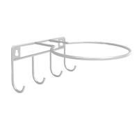 Soporte de bola de montaje en pared, soporte de almacenamiento de metal, soporte de exhibición de bolas con ganchos para baloncesto, voleibol, béisbol, estante de ahorro de espacio, organizador de