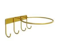 Soporte de bola de montaje en pared, soporte de almacenamiento de metal, soporte de exhibición de pelotas con ganchos para baloncesto, voleibol, béisbol, estante de ahorro de espacio, organizador de