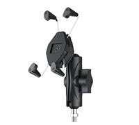 Soporte de bola de motocicleta para cabeza para teléfono celular de 3.5 a 7 pulgadas con rosca M10 en forma de X, soporte a prueba de golpes, soporte de teléfono St antidesprendimiento, estable a