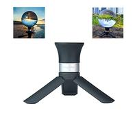 Soporte de bolas de lente para fotografía, soporta bola de cristal de 60 mm a 150 mm, ventosa + base de alúmina (rosca interna general de 1/10.2 cm-20) + mini trípode