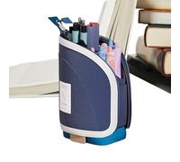 Soporte De Bolígrafo, Organizador De Casos De Lápiz, Organizador De Papelería De Escritorio, Almacenamiento De Gran Capacidad Y Diseño Retráctil, Portátil Y Listo Para Viajar, 5.12x3.15x8.66 Pulgadas,