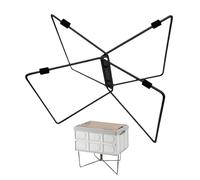 Soporte de bolsa de camping, soporte para enfriador de camping,Soporte de caja de camping antihumedad | Con bolsa de transporte, marco de cubo de enfriamiento plegable y antideslizante de acero