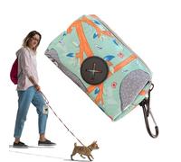 Soporte De Bolsas De Caca De Mascotas - Portador De Residuos Manos Libres, Almacenamiento De Basura Compacta | Elegante Contenedor A Prueba De Fugas, De Clip Para Llevar, Kit De Accesorios De
