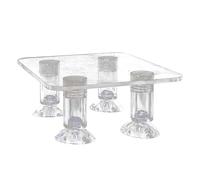 Soporte de bomba de agua para acuario, soporte de bomba de agua para acuario, Riser de bomba de agua a prueba de golpes, accesorios de acuario transparentes ligeros para una funcionalidad mejorada del