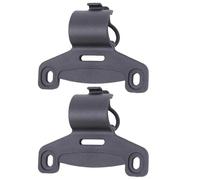Soporte de bomba de bicicleta de plástico negro con clip, soporte fijo para bomba de bicicleta, soporte para infladores, suministros para bi