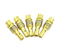 Soporte de boquilla de gas 15AK con resorte de boquilla compatible con soplete de soldadura MIG/MAG, puntas de contacto para equipos de soldadura MB 15AK, paquete de 2 a 10 piezas (5 piezas)