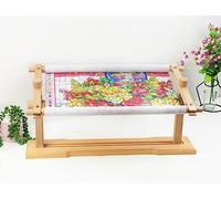 Soporte de Bordado de Madera Ajustable - Kit Giratorio de Escritorio Con Bastidor de Regazo y Aro Manos Libres