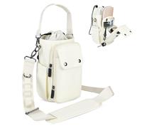 Soporte de botella de agua de Rocason con correa 24 32 40oz Crossbody Bottle Bottle Botter Bolsa con correa ancha y bolso de telfono 5 bolsas para c