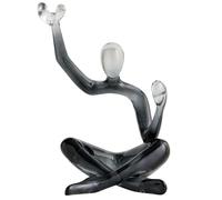 Soporte De Botella De Vino con Figura Humana Abstracta, Estante De Vino Degradado Transparente De Resina