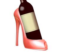 Soporte de botella de vino, resina, 20 x 10 x 19,2 cm, zapatos de tacón alto, elegante armario de vino, soporte de almacenamiento de oficina de 8 pulgadas de alto, accesorios de cesta de regalo para