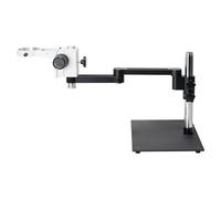 Soporte de brazo articulado para microscopio, brazo oscilante de 360°, soporte de metal con pilar vertical de 320 mm, envergadura de 220-400 mm, soporta capacidad de 5 a 6 kg, equipo de laboratorio