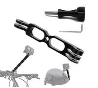 Soporte de brazo de extensión de aluminio compatible con GoPro Hero 9/8/7/6/5/AKASO/Xiao Yi/DJI Osmo/equipado con un agujero estándar de 1/4 para transferir más equipos de fotografía