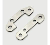 Soporte de brazo delantero de acero inoxidable plateado para Team Losi 1/6 Super Baja Rey LOS254048
