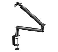 Soporte de brazo para micrófonos de escritorio que ofrece un posicionamiento flexible y mejora la estabilidad para un sonido claro y flexible