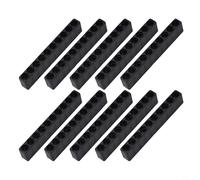 Soporte de brocas de 10 agujeros de 1/4 pulgadas de vástago hexagonal de almacenamiento para 10 soportes de brocas de plástico para accesorios de destornillador, organizador compacto para