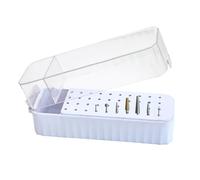 Soporte De Brocas De Uñas - Organizador 40 Agujeros | De Visualización Transparente De Consejos e Molienda Da Tapa, Accesorio De Detalle De Arte De Poste De Trabajo