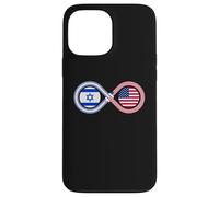 Soporte de Bucle Infinito con Bandera israelí judía Americana Carcasa para iPhone 13 Pro MAX