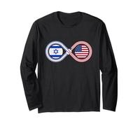 Soporte de Bucle Infinito con Bandera israelí judía Americana Manga Larga