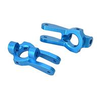 Soporte de buje delantero de aleación de aluminio L/R para coche RC WL Toys 1/10 K949, piezas de actualización mecanizadas con precisión CNC con múltiples opciones de color para un (Azul K949-002B)