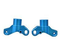 Soporte de buje trasero de aleación de aluminio izquierdo/derecho para coche RC KYOSHO 4WD Optima Maxima, accesorios RC mejorados con resistencia al desgaste y a la corrosión, (Azul)