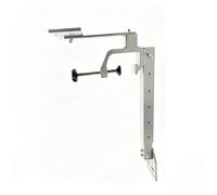 Soporte de buscador de Peces Giratorio de 360 Grados, Soporte de Sonar de aleación de Aluminio para Botes, Soporte Ajustable para Equipo de Pesca para Uso Marino al Aire Libre, Plateado