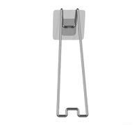 Soporte de caballete para marco de fotos, soporte de fotos de escritorio de acero al carbono para visualización horizontal vertical, soporte de mesa de metal plateado para espacios pequeños, paquete