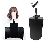 Soporte de cabeza de maniquí de silla con clip para pelucas y cabeza de entrenamiento, resistente y duradero, soporte ajustable para cabeza de peluca para cosmetología, peluquería, abrazadera trasera