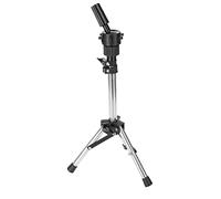 Soporte de cabeza maniquí ajustable de Zenithaur - Portable de pelucas portátiles para cosmetología, soporte de trípode de entrenamiento para peluquería con soporte de pie
