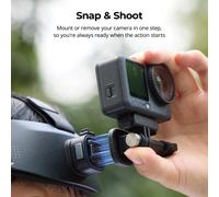 Soporte de Cabeza SmallRig para DJI Osmo Action 6/Nano para Cámaras de Acción con Montaje Estándar de Dos Puntas y Liberación Rápida de un Solo Paso