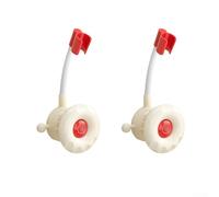 Soporte de cabezal de ducha con ventosa ajustable con rotación de 360 grados, instalación sin perforación, se adapta a muchos cabezales de ducha, permite ángulos de ducha personalizados (rojo)