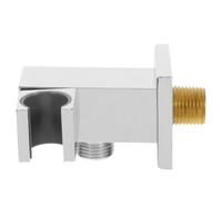 Soporte de Cabezal de Ducha de Acero Inoxidable, Rosca 1/2 | Base Giratoria de Entrada, Diámetro Inferior 21mm, Fijación Segura, para Pared y Reformas
