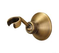 Soporte de cabezal de ducha de aleación de zinc con soporte ajustable de 360 grados, asiento de montaje de pulverización manual resistente para fijación de pared de baño, acabado de cobre resistente