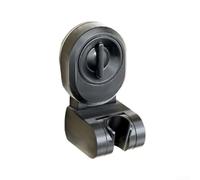 Soporte de cabezal de ducha de montaje al vacío ajustable de rotación de 360 grados para ducha de mano y bidé compatible con rociadores (gris)