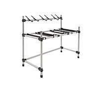 Soporte de cabina de DJ portátil para giradiscos y CDJs 121 x 160 x 59cm