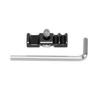 Soporte de cable de cámara DSLR antideslizante con juego de tornillos, construcción de aluminio duradero para hacer películas, abrazadera de cable de aluminio para jaula de cámara