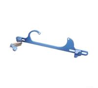 Soporte de cable del acelerador del carburador para la serie 4150 4160 - Soporte de enlace de aluminio billet con resorte de retorno - Ajuste para Holley para bahía de motor sbc (azul)