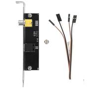 Soporte de Cable SPDIF Óptico, Compatible con Placas Base /MSI, Fibra de Vidrio y Acero Inoxidable, 12 x 2 x 1,8 cm, con Tornillos