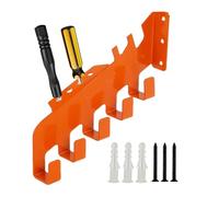 Soporte De Cadena De Motosierra | Estante De Almacenamiento Sólido,Con 5 Ganchos Gancho De Pared De Carga Pesada para Motosierras - Para Garaje Herramientas Jardinería Herramientas Cobertizo