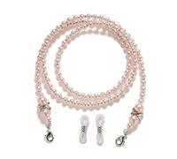 Soporte de cadena para gafas para mujer, cadena de lentes con cuentas, correa de cordón para gafas