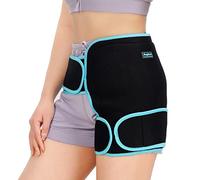 Soporte de cadera con bolsa fría caliente para lesiones reutilizable, bolsa de hielo de cadera para mujeres y hombres, kit de gel de cadera para aliviar el dolor del nervio ciático, estirador