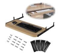 Soporte de cajón deslizante para mouse de computadora con bandeja para tablet de 540/600/700 x 270 mm, solución de almacenamiento debajo del escritorio, ahorro de espacio para oficina y mesa de PC.