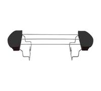 Soporte de calentamiento ideal para cocina con tostadora y hecho de plástico y acero inoxidable, todo en un solo lugar (negro)