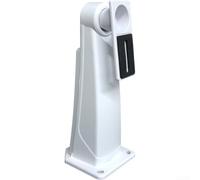 Soporte de cámara de aleación de aluminio giratorio de 360 grados para exteriores, carcasa de metal para sistema de seguridad del hogar, color blanco, 21,5 x 8,9 cm