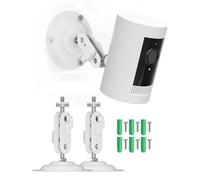 Soporte de cámara de metal con rosca estándar de 1/4"-20,compatible con cámaras Ring/Eufy/Arlo/Wyze,compatible con Ring Stick Up Cam,EufyCam 2/2C/2 Pro/2C Pro,Arlo Pro 4,Arlo Ultra,Wyze Cam Pan Cámara