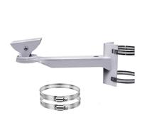 Soporte de cámara de seguridad CCTV de 90° para montaje en poste de esquina, equipado con dos aros φ10 cm ~ 40 cm, soporte de montaje de cámara CCTV de 90° (gancho φ10 cm)