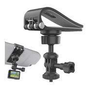 Soporte de cámara deportiva para coche estable y resistente al impacto, fácil de instalar, clase de visera solar para la conducción de vídeos. Montaje creativo multifuncional para cámara de acción