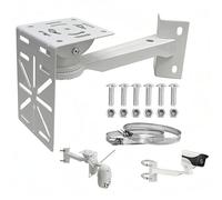 Soporte de Cámara Exterior Ajustable, Soporte Camara Vigilancia, para Cámaras de Seguridad y Videovigilancia, Angular Multiángulo Ajustable para Cámara Exterior, Instalación Fácil y Versátil